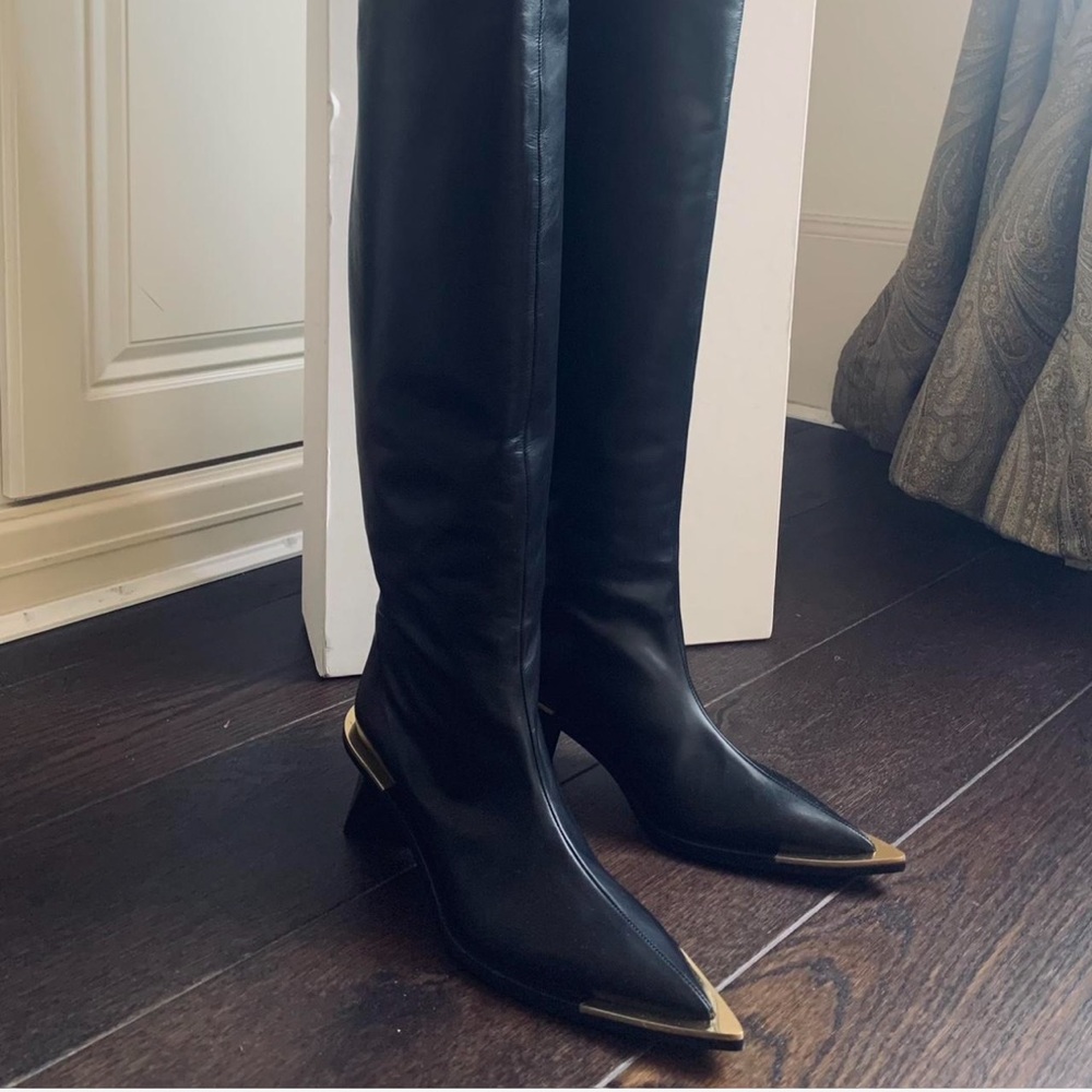 RARE Jil Sander Geometric Tall Boots